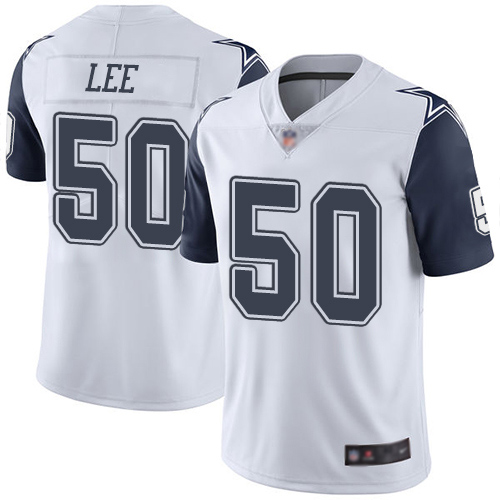 Men Dallas Cowboys Limited White Sean Lee 50 Rush Vapor Untouchable NFL Jersey